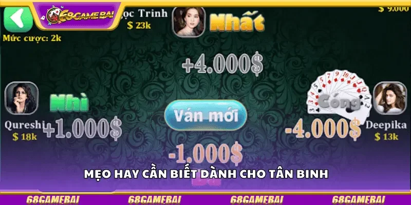 Mẹo hay cần biết dành cho tân binh